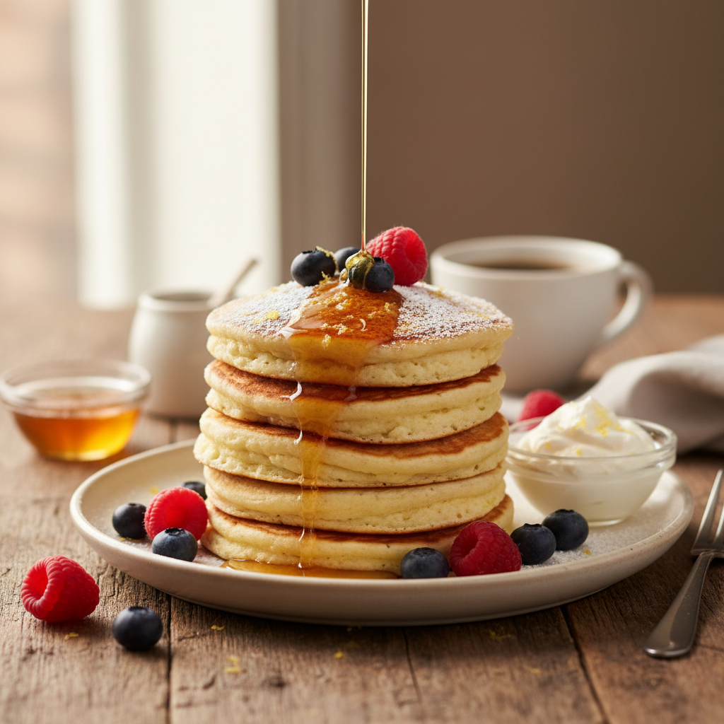 Fluffy Ricotta Pancakes