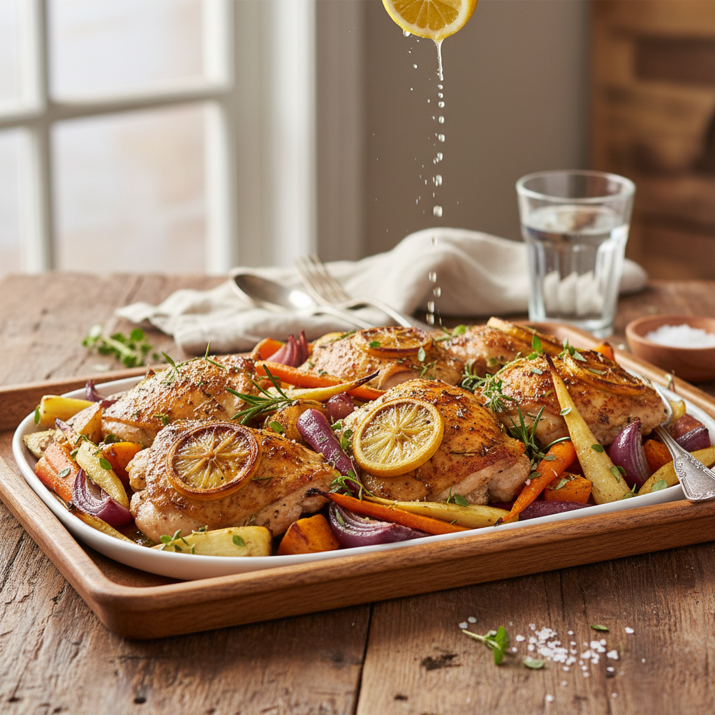 Sheet Pan Lemon Herb Chicken