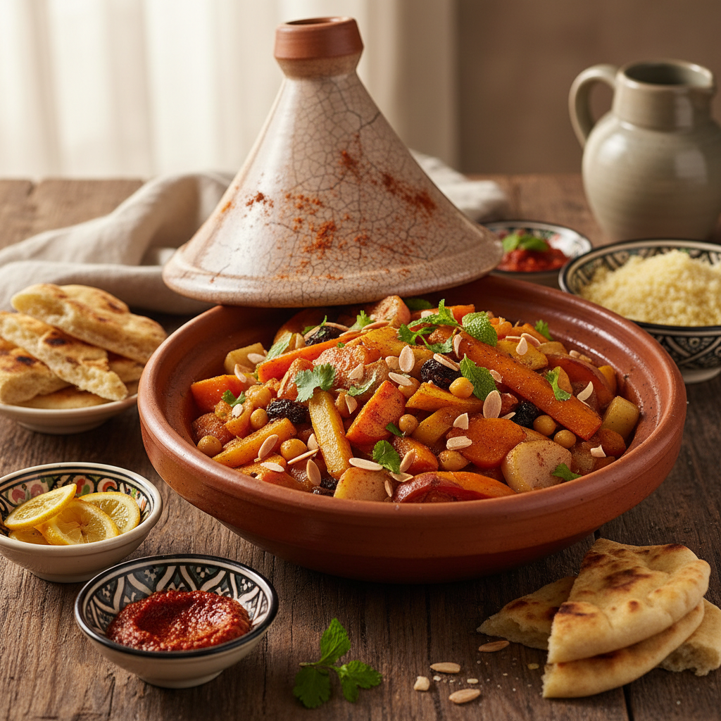 Slow-Roasted Root Vegetable Tagine