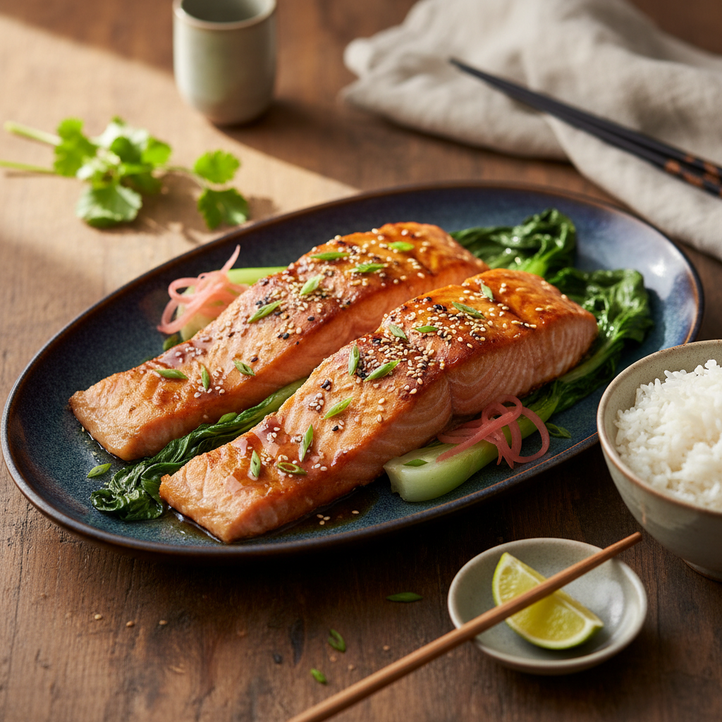Miso-Glazed Baked Salmon