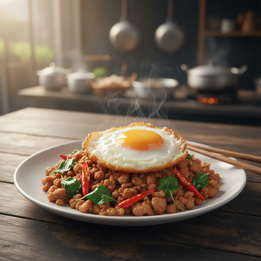 Spicy Thai Basil Pork (Pad Krapow)