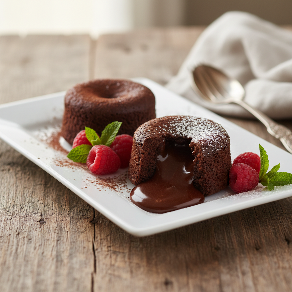 Molten Dark Chocolate Fondant
