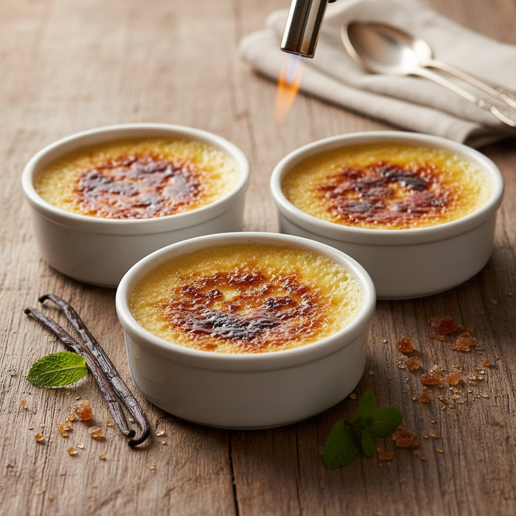 Classic Madagascar Vanilla Bean Crème Brûlée