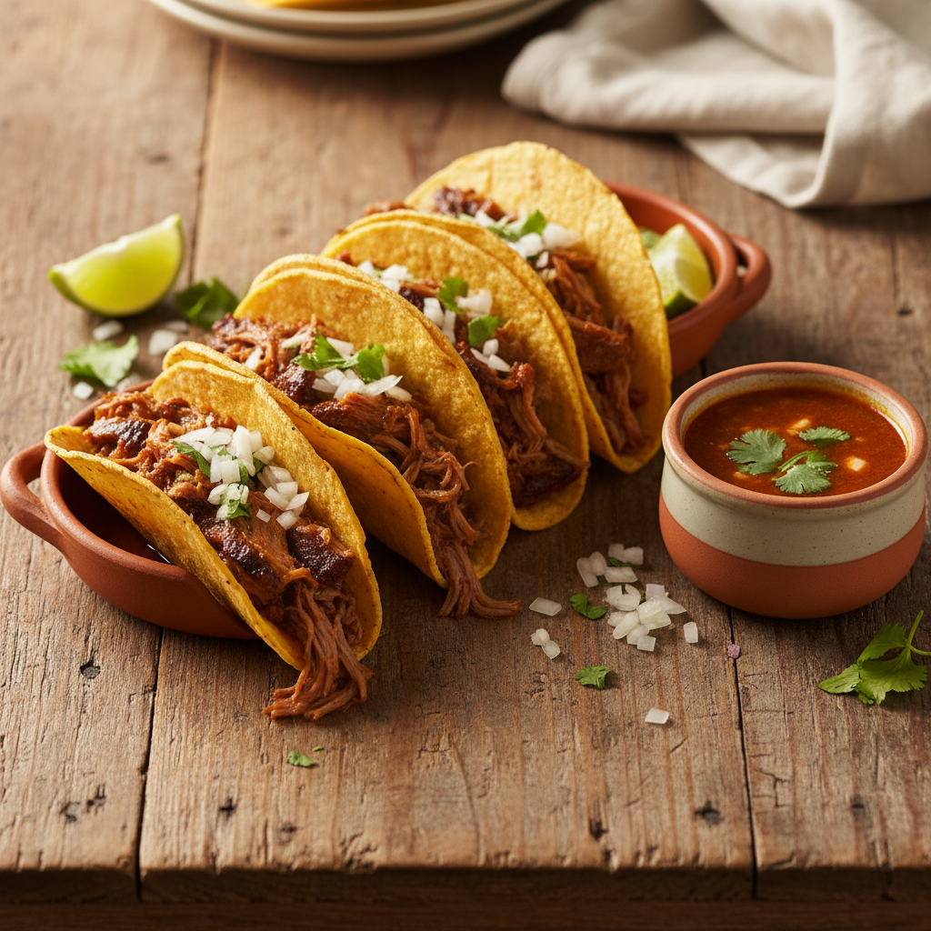 Slow-Cooked Beef Birria Tacos