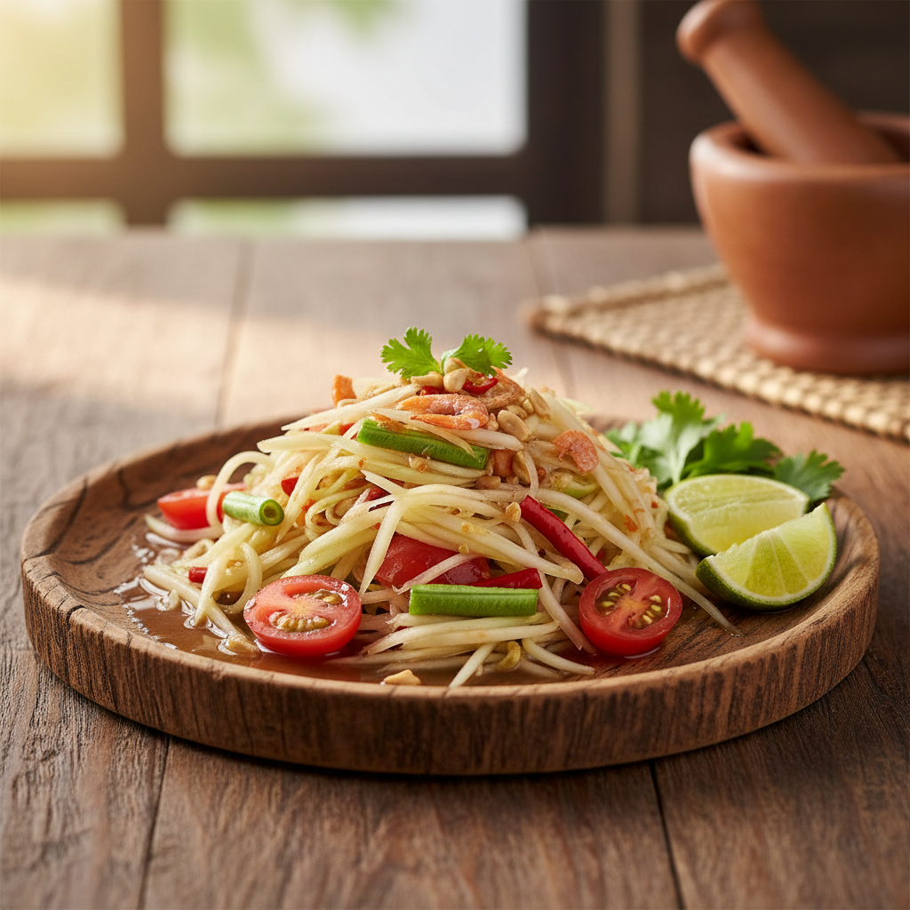 Thai Green Papaya Salad (Som Tum)