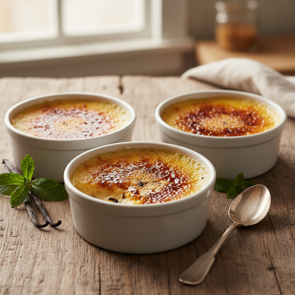 Classic Madagascar Vanilla Bean Crème Brûlée