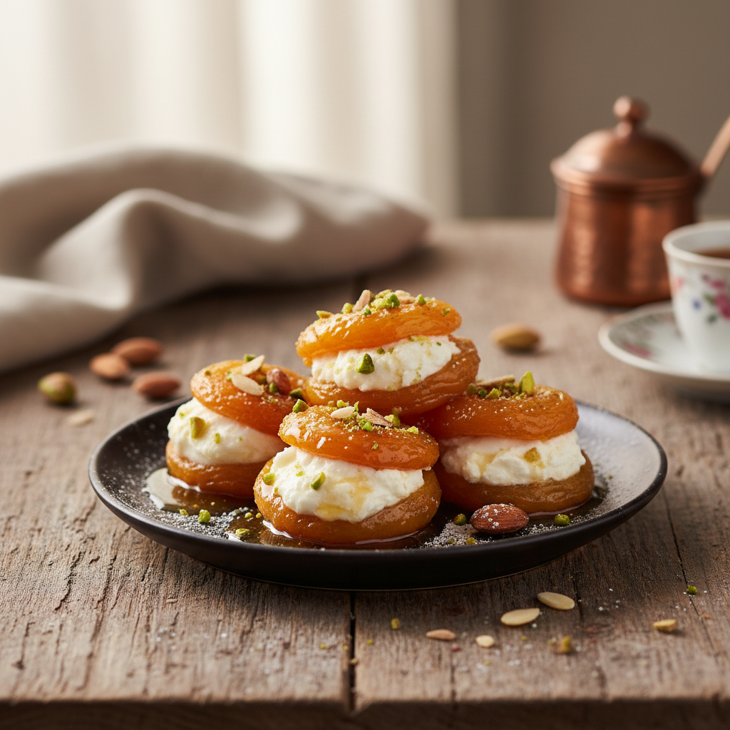Turkish Apricot Stuffed with Mascarpone
