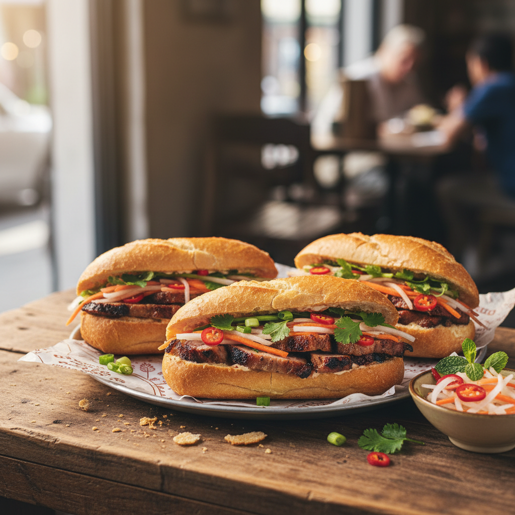 Vietnamese Banh Mi Sandwiches