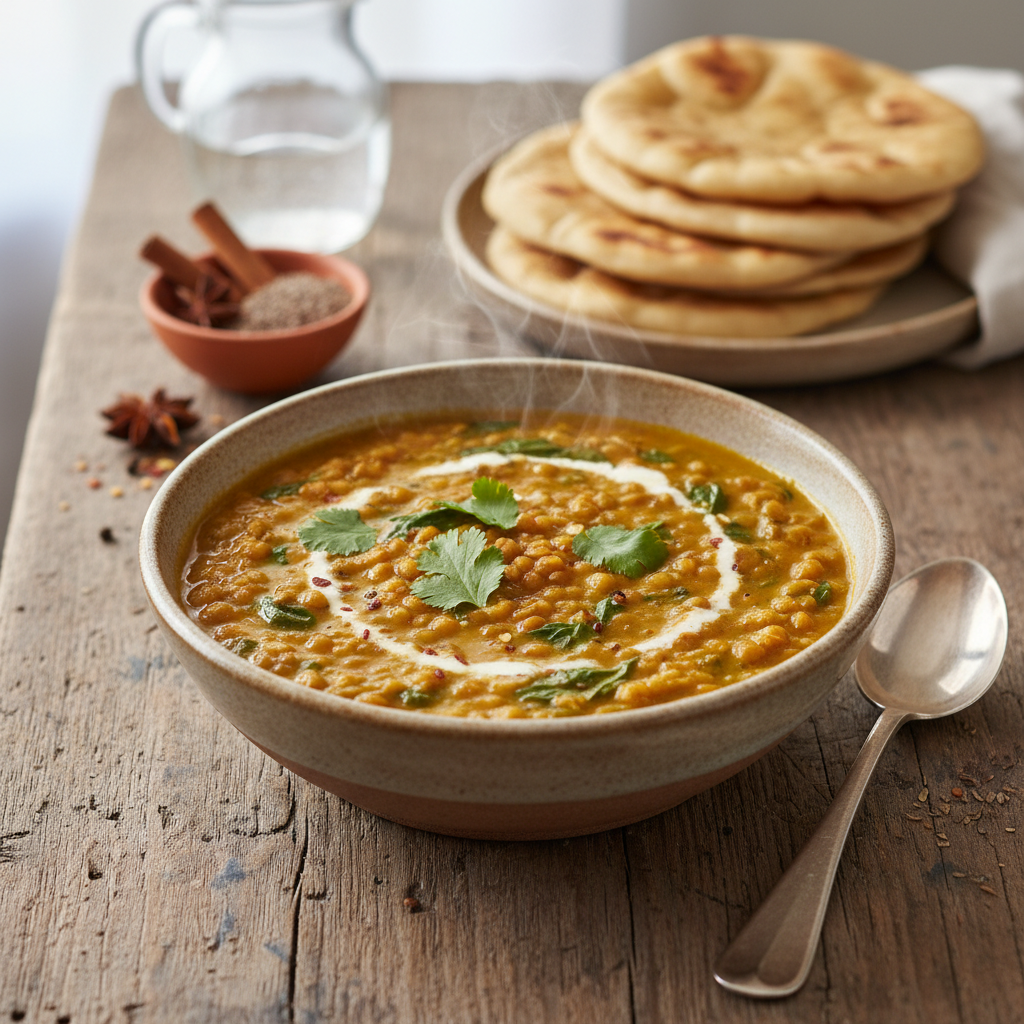 Lentil and Spinach Dahl