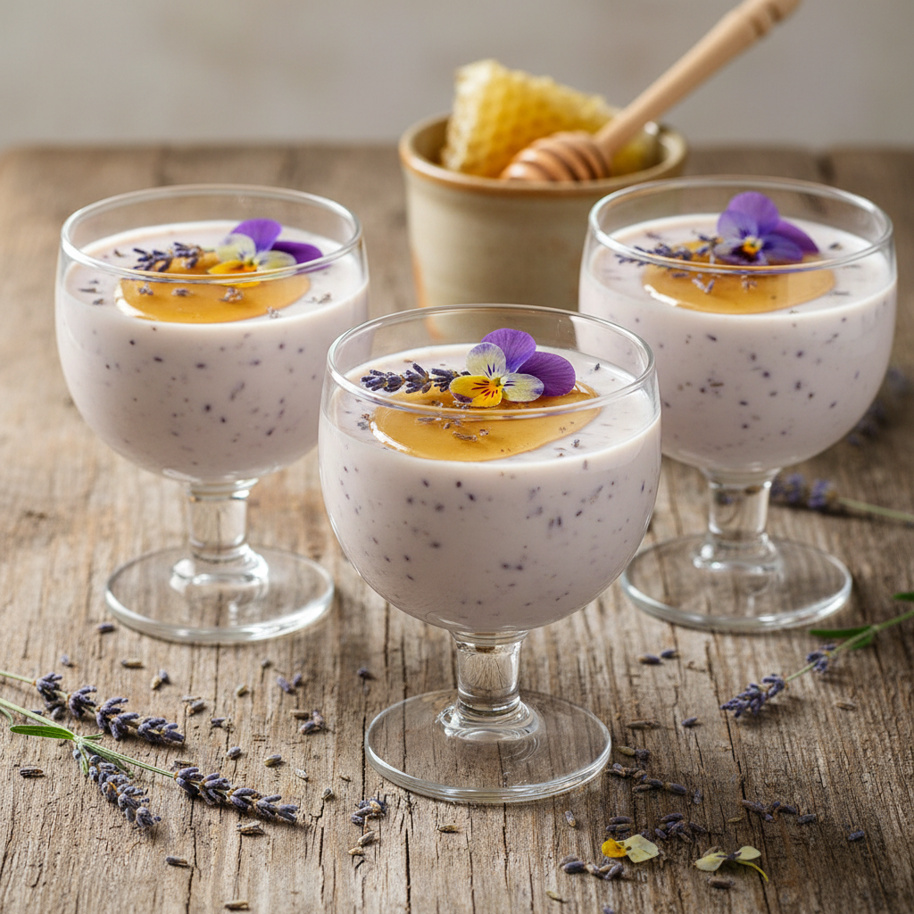 Honey Lavender Panna Cotta