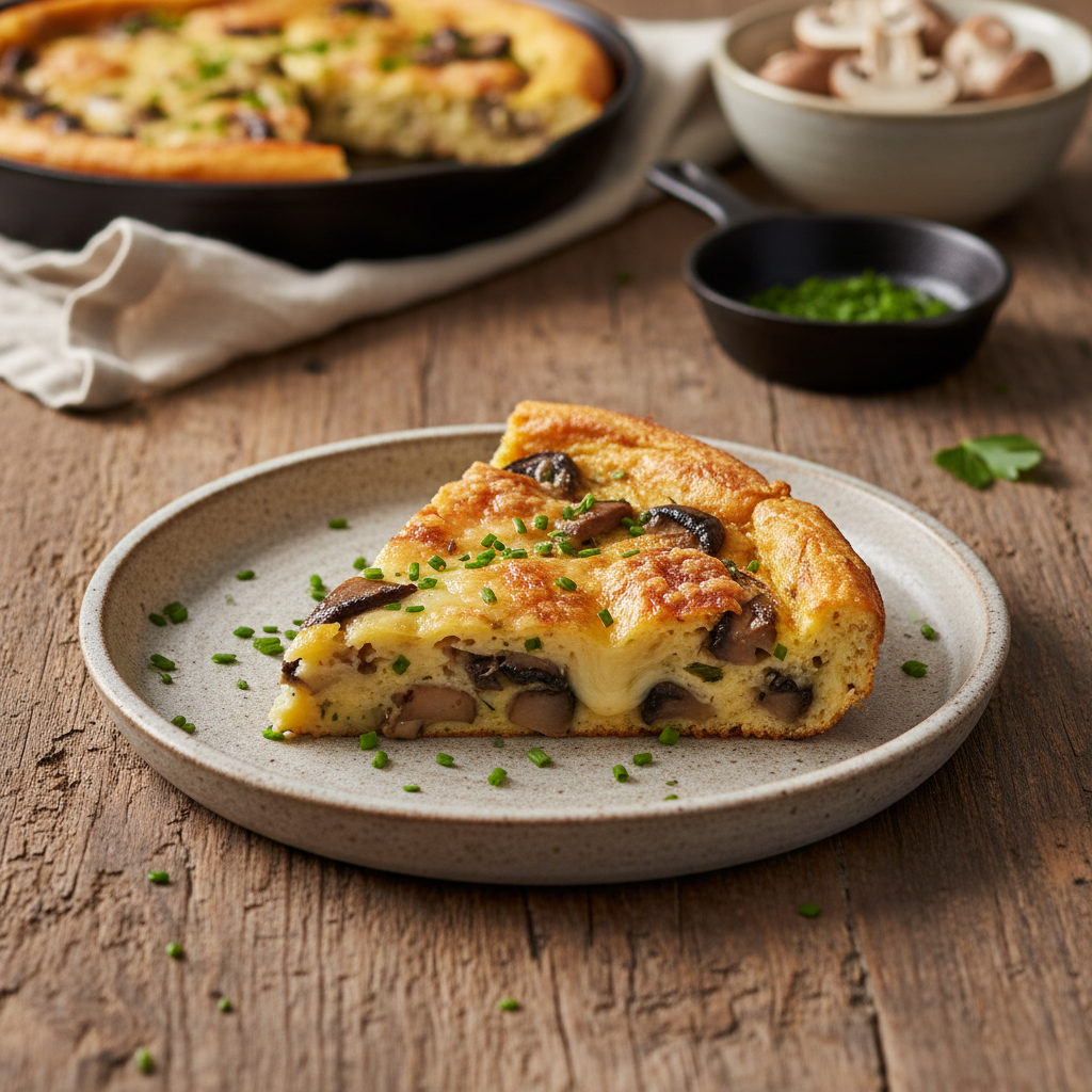 Mushroom and Gruyère Frittata