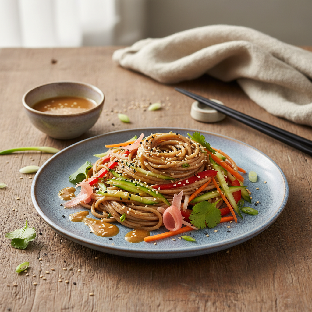 Sesame Ginger Soba Noodles