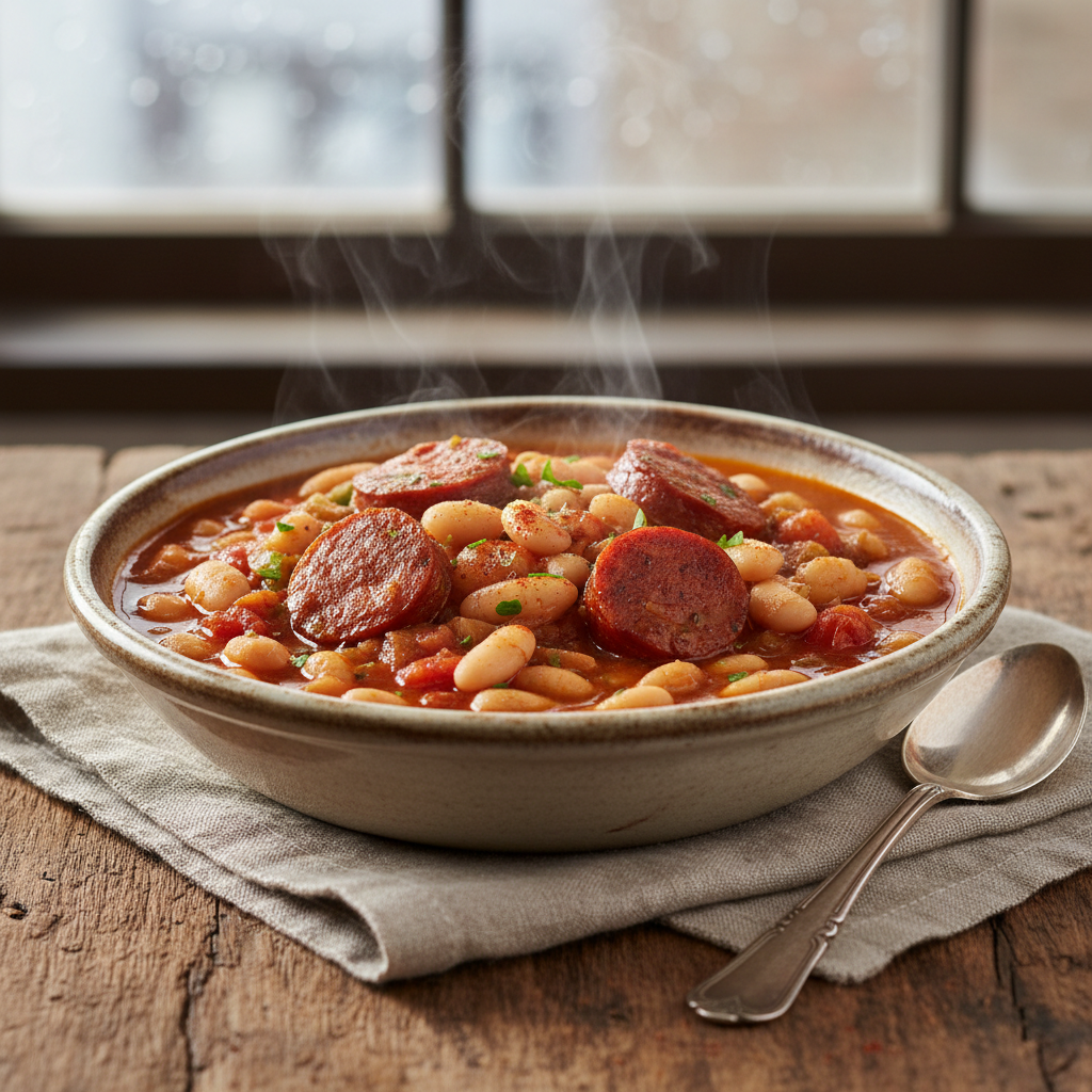 Spanish Chorizo & White Bean Stew