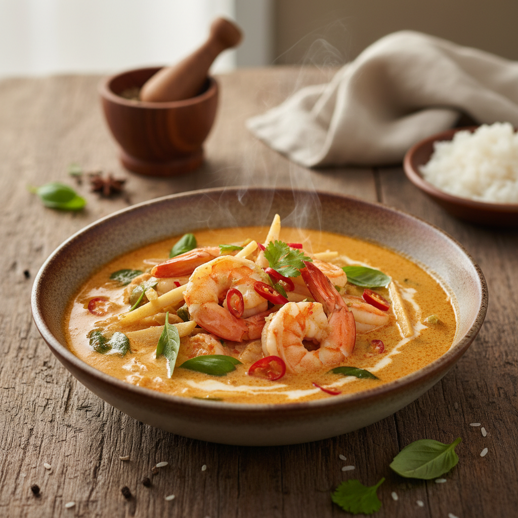 Red Thai Prawn Curry