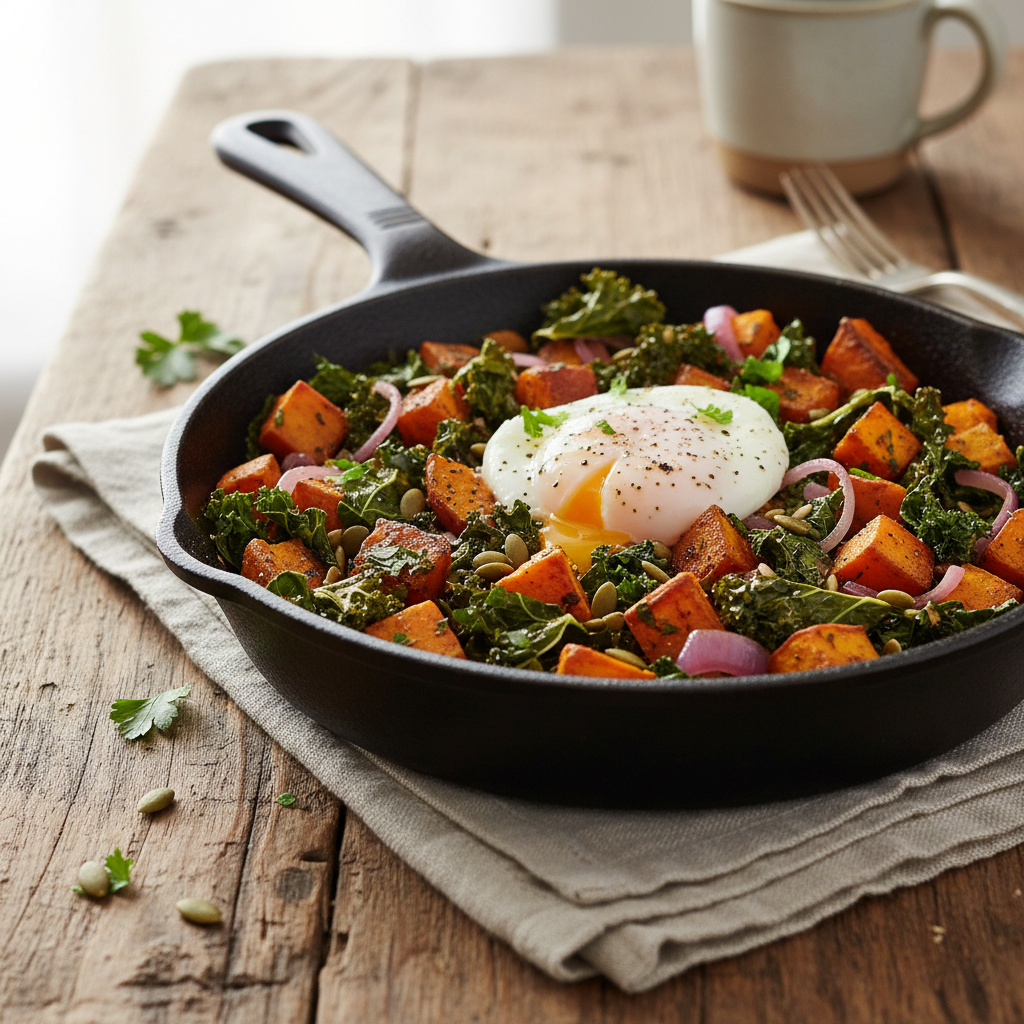 Sweet Potato and Kale Hash