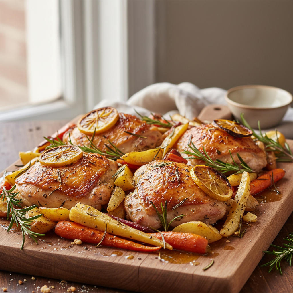 One-Pan Lemon Herb Roasted Chicken