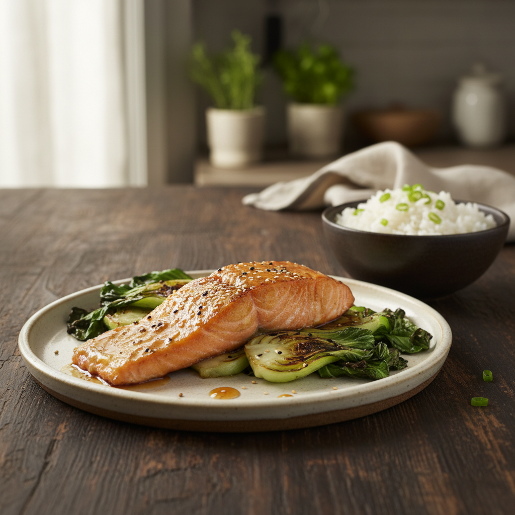 Honey-Miso Glazed Salmon