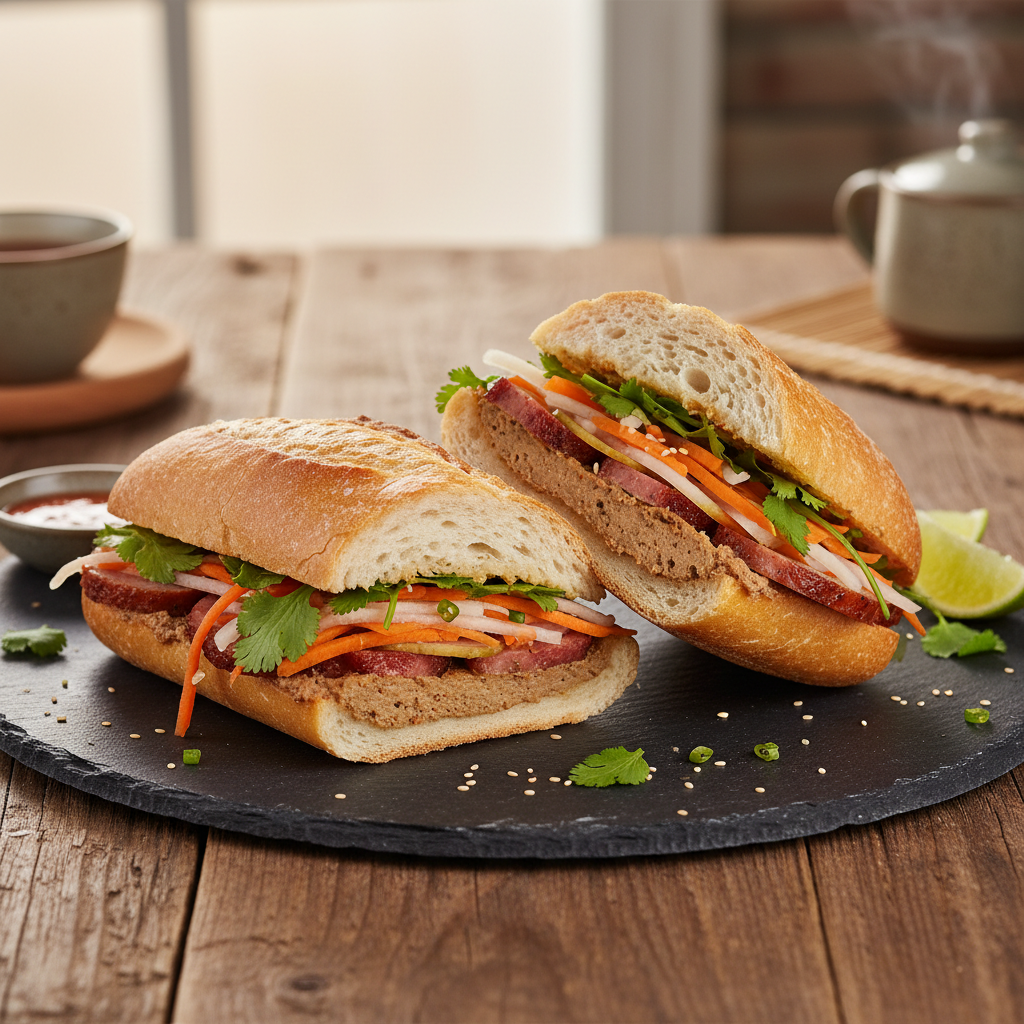 Vietnamese Banh Mi Sandwich