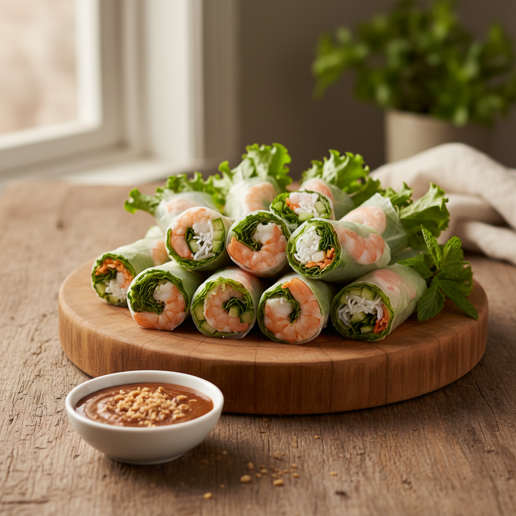 Vietnamese Spring Rolls with Shrimp