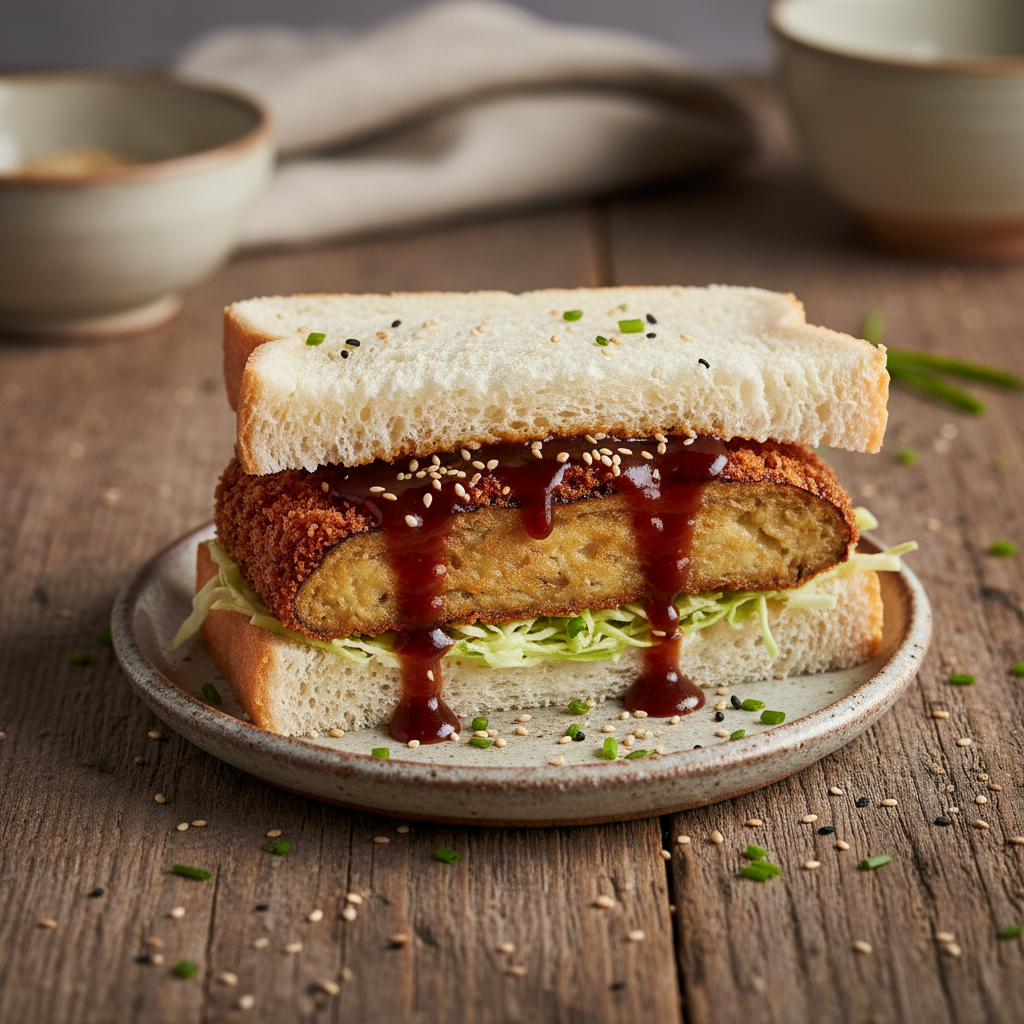 Eggplant Katsu Sando