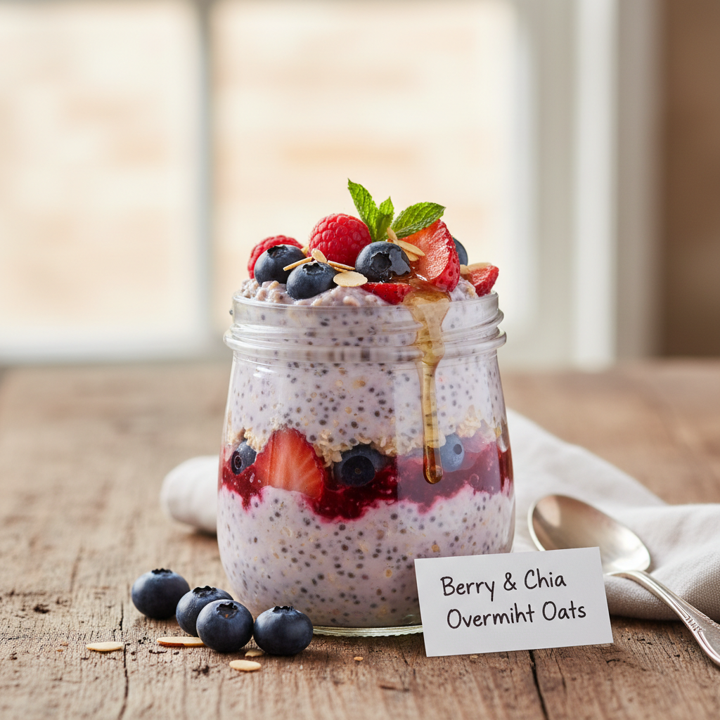 Berry & Chia Overnight Oats
