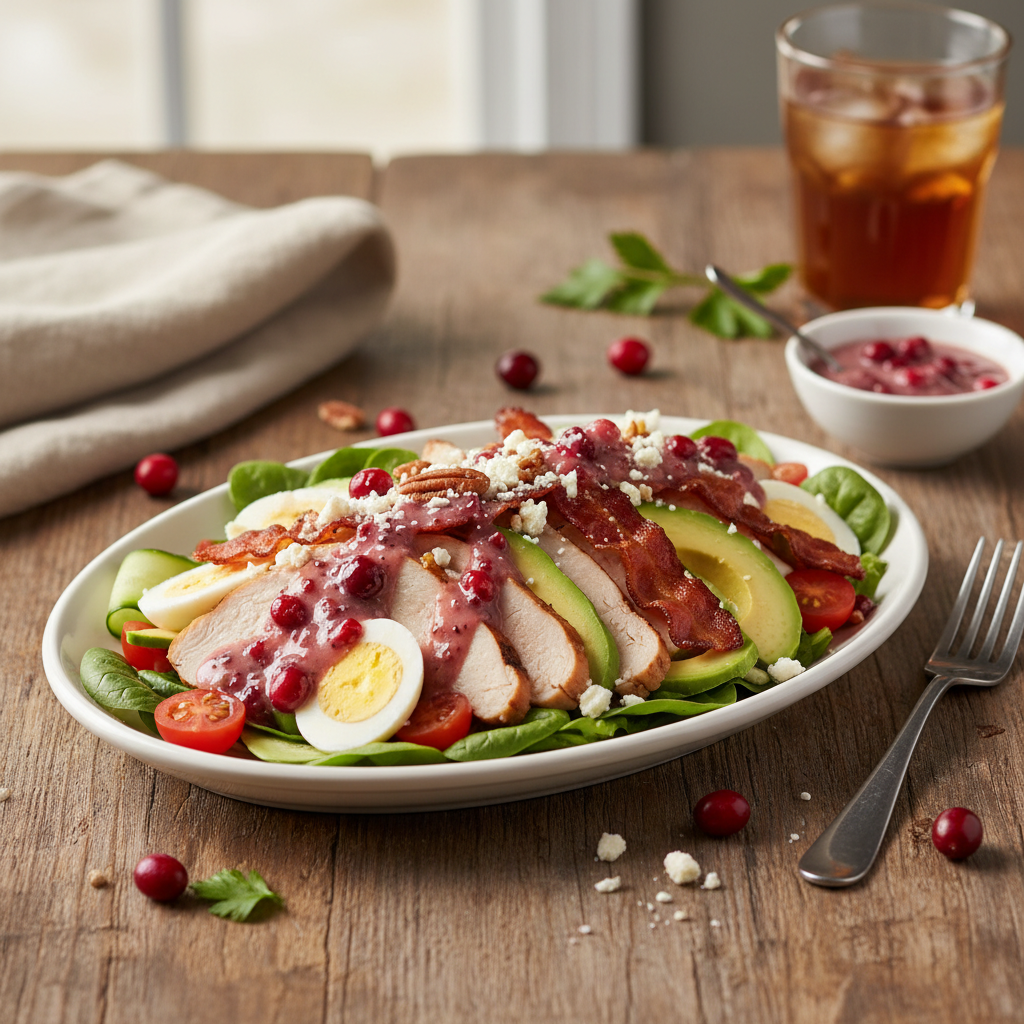 Turkey and Cranberry Club Salad