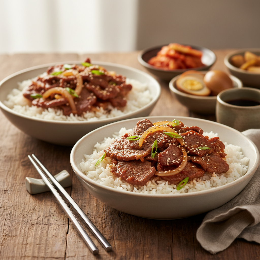 Korean Bulgogi Beef Bowls