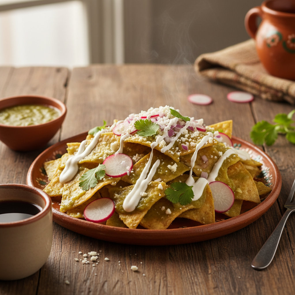 Mexican Chilaquiles Verdes