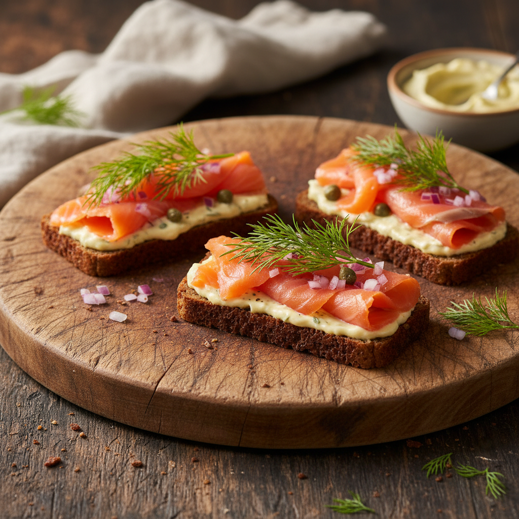 Smoked Salmon Smørrebrød