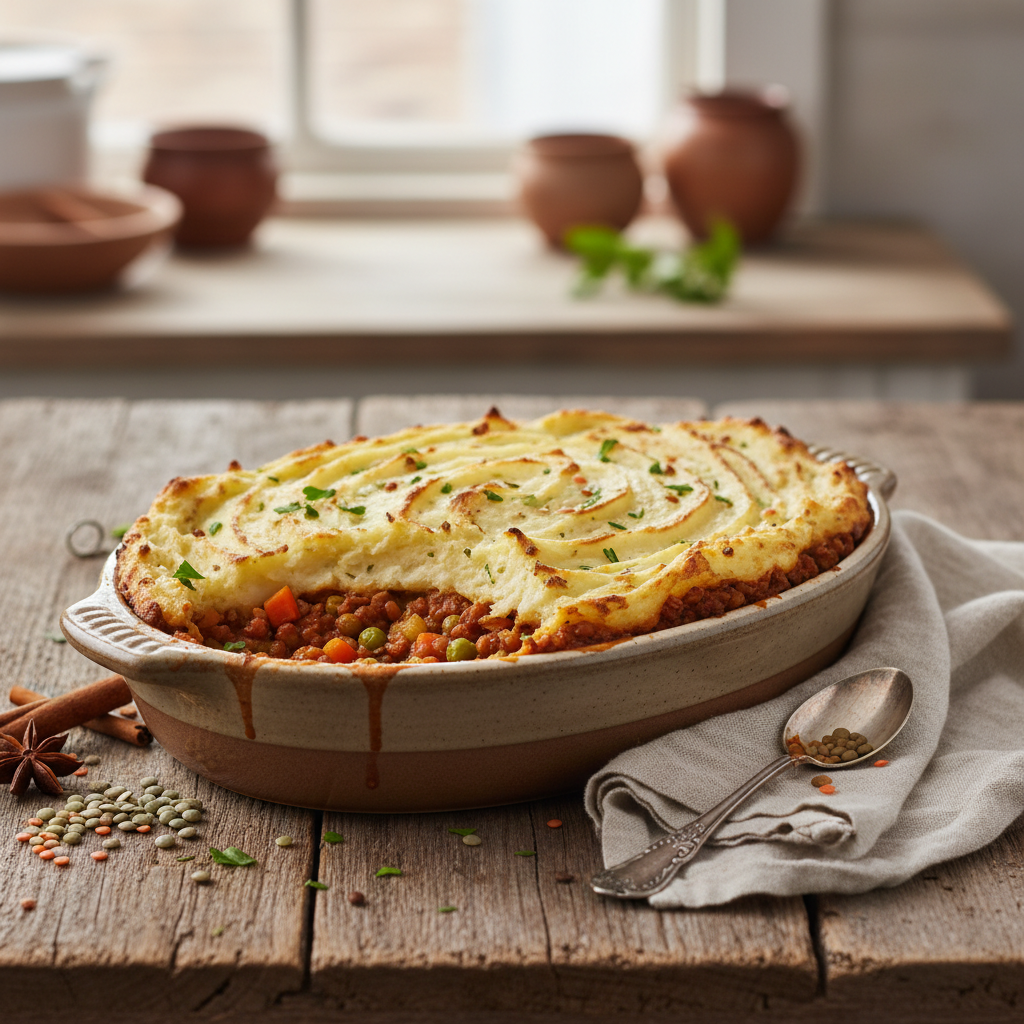 Spiced Lentil Shepherd’s Pie