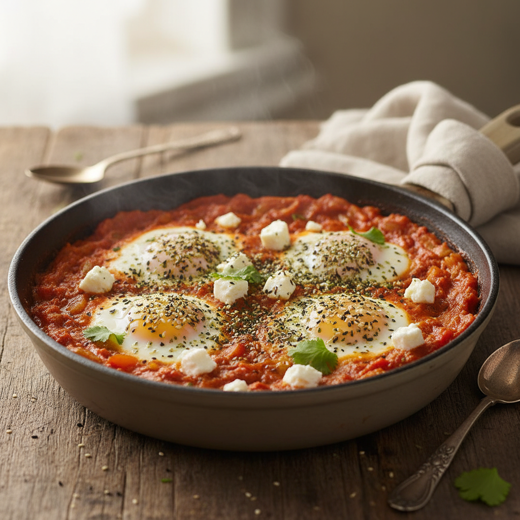Shakshuka with Feta and Za'atar