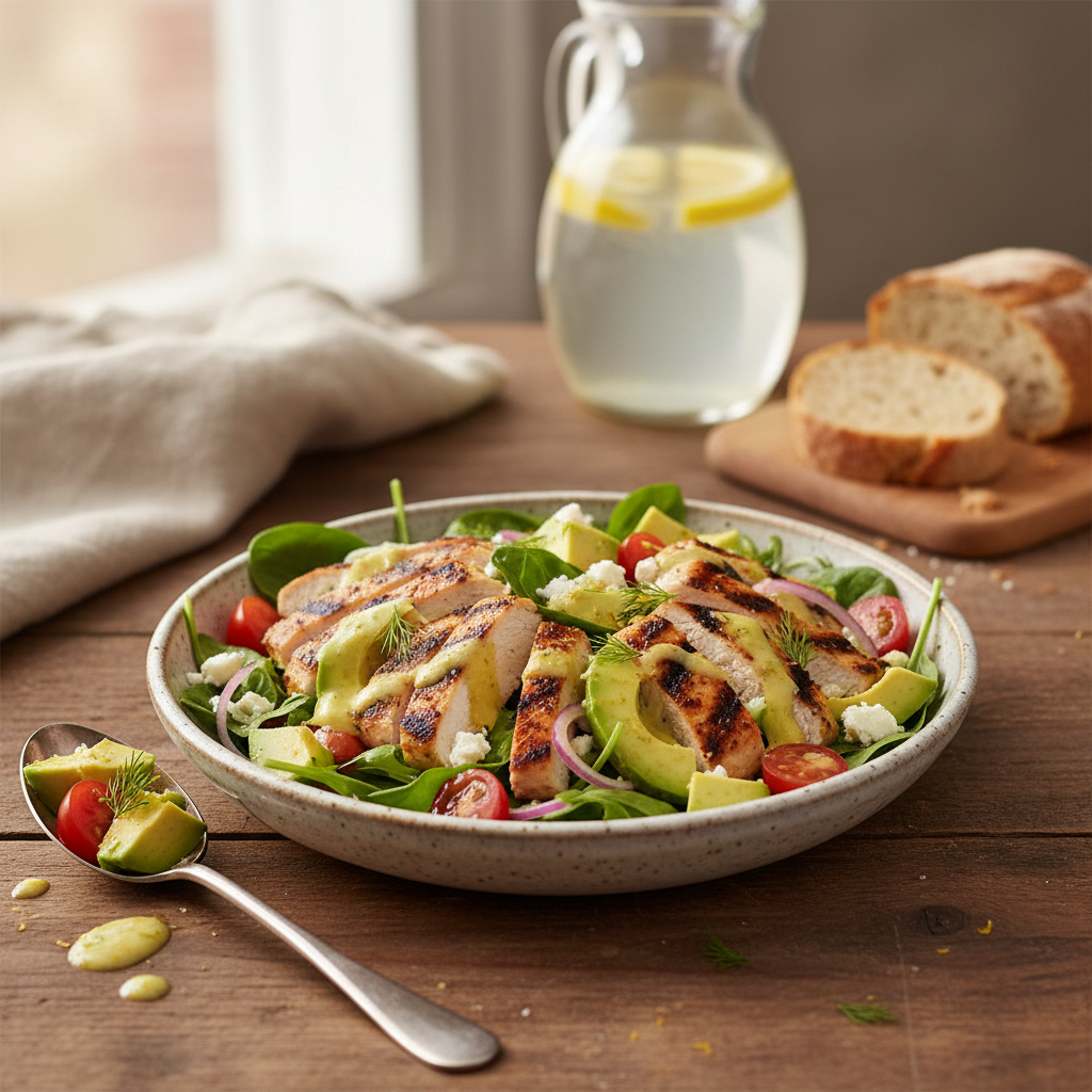 Avocado and Grilled Chicken Salad