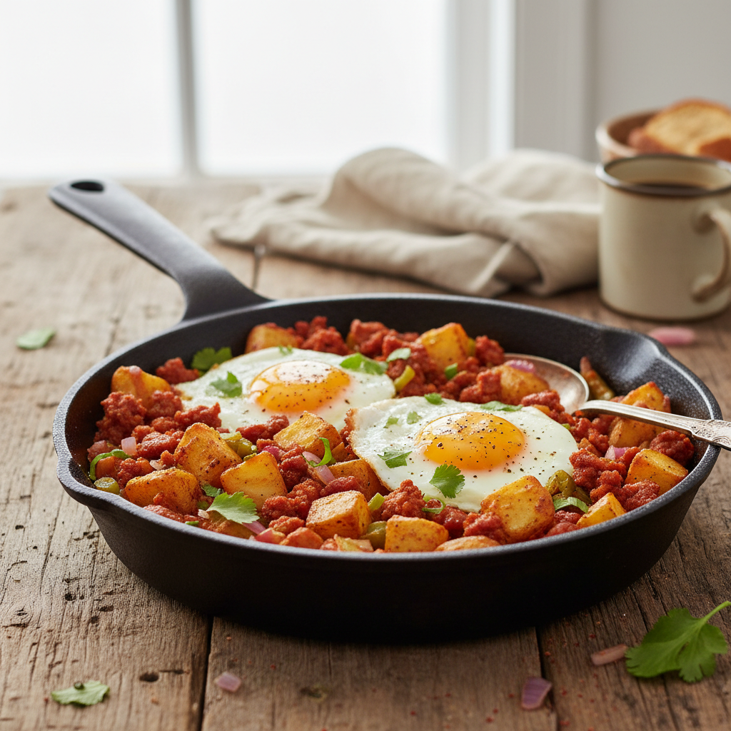 Chorizo and Potato Breakfast Skillet