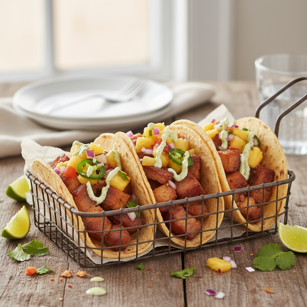 Crispy Pork Belly Tacos