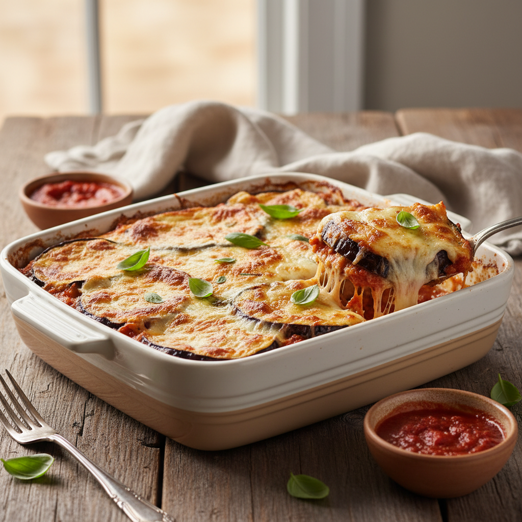 Eggplant Parmigiana Bake