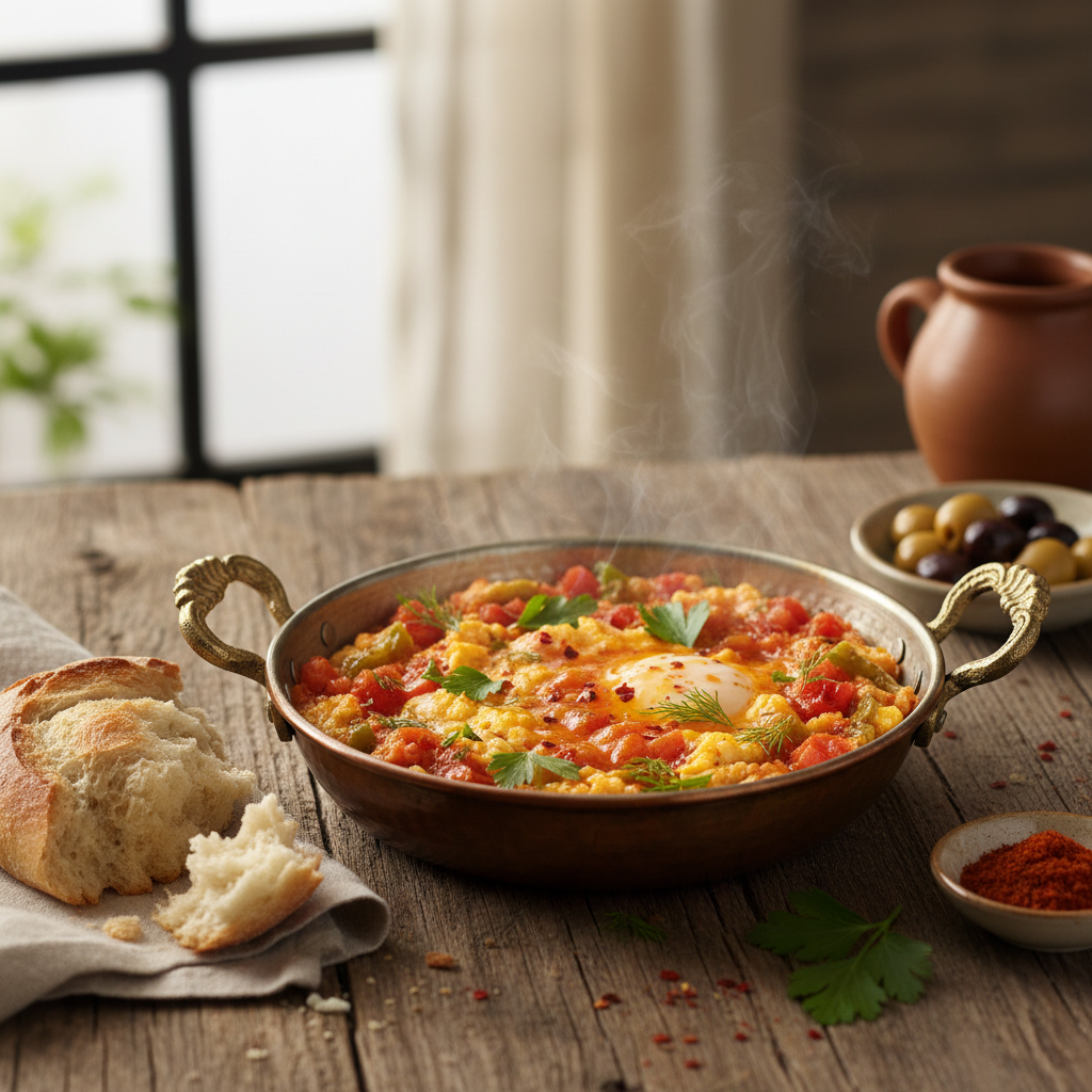 Turkish Menemen (Scrambled Eggs)