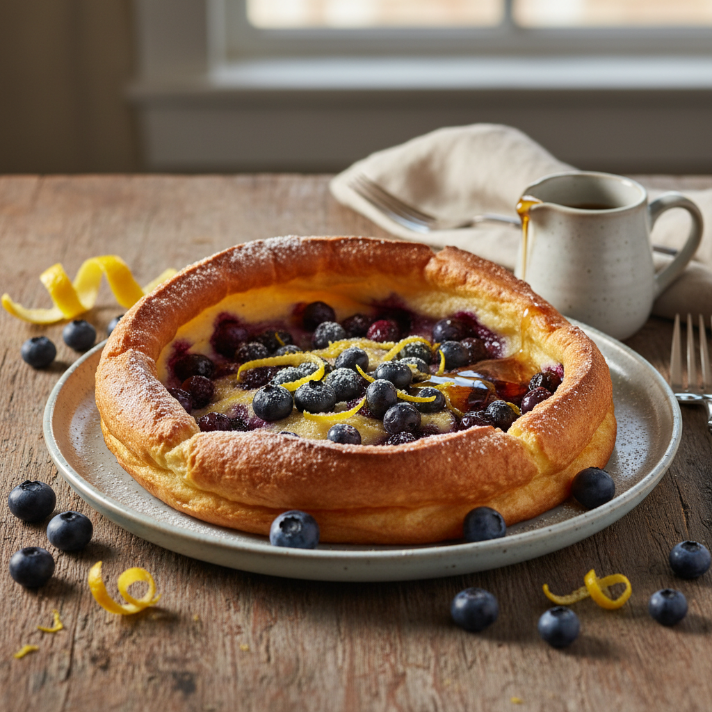 Blueberry Buttermilk Dutch Baby