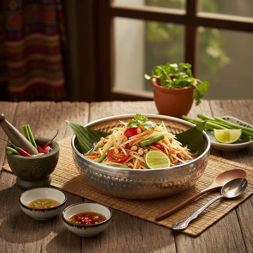 Thai Green Papaya Salad (Som Tum)