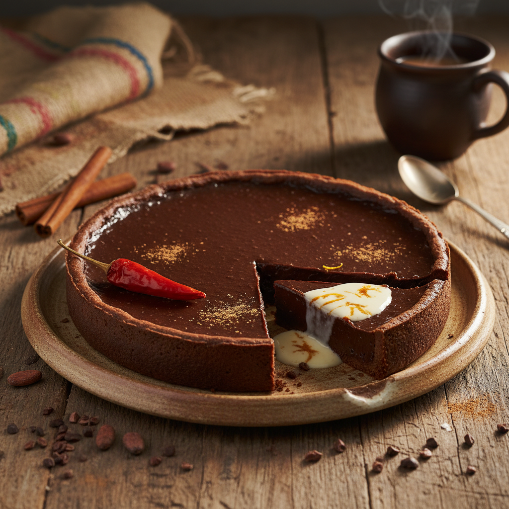 Mexican Spiced Chocolate Tart