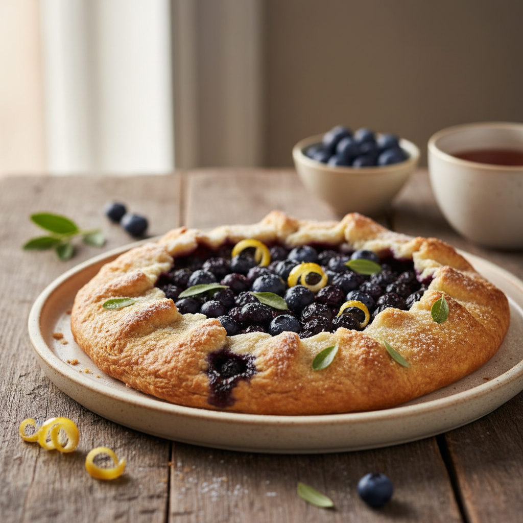 Lemon Myrtle and Blueberry Galette