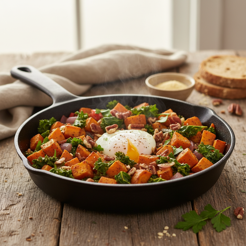 Sweet Potato and Kale Hash