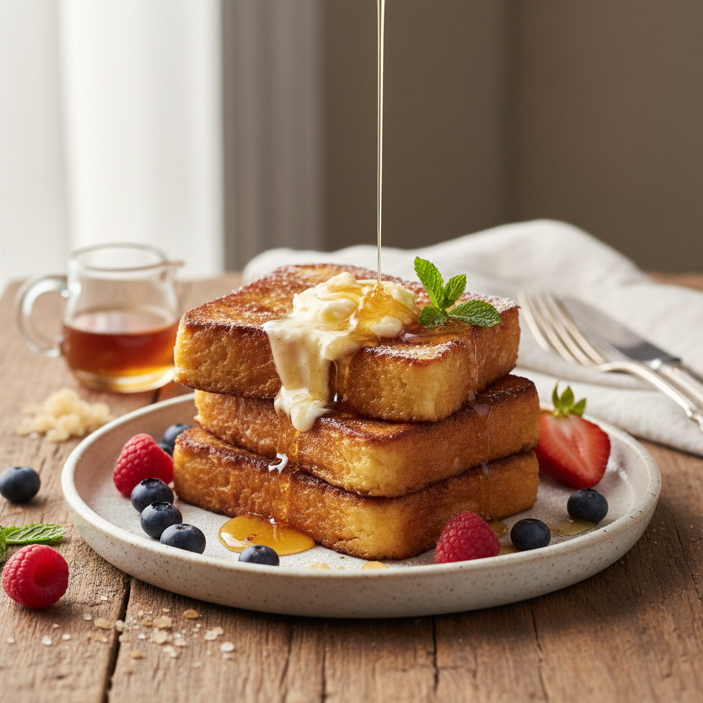 Brioche French Toast with Honey Butter