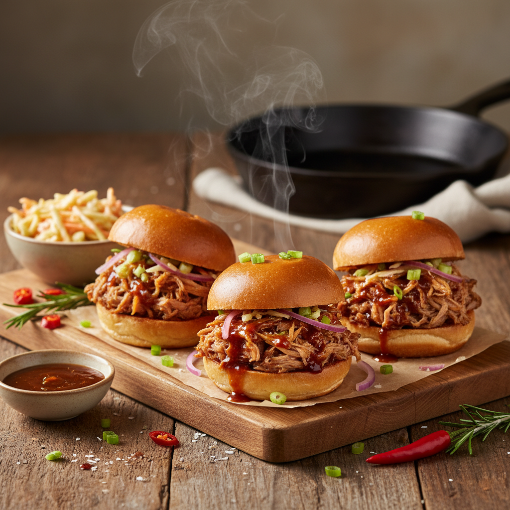 Slow-Cooked Pulled Pork Sliders