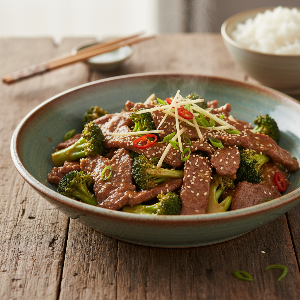 Beef and Broccoli Ginger Stir-fry
