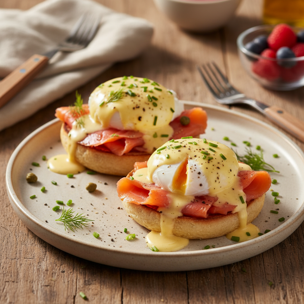 Smoked Salmon Eggs Benedict
