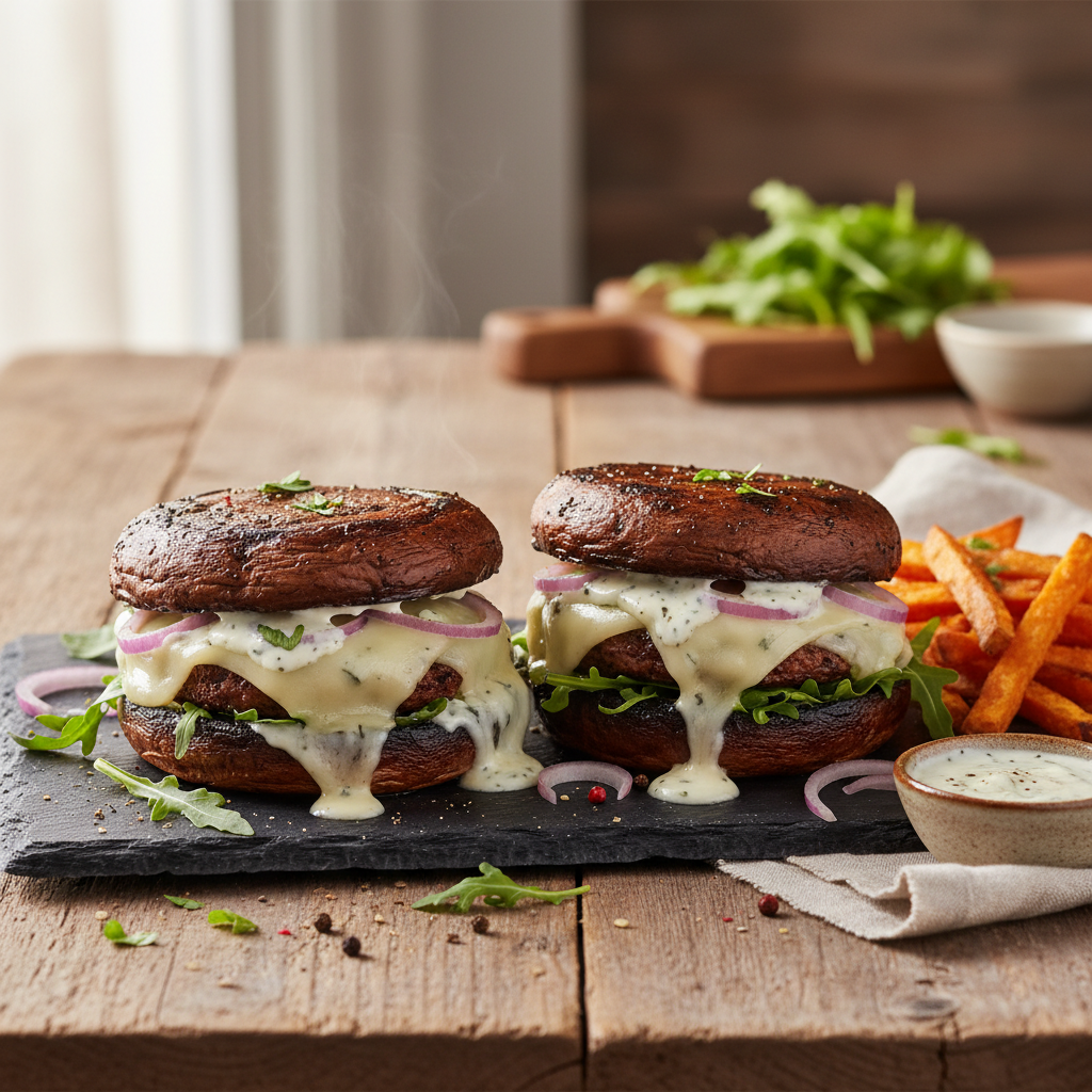 Portobello Mushroom 'Burgers'
