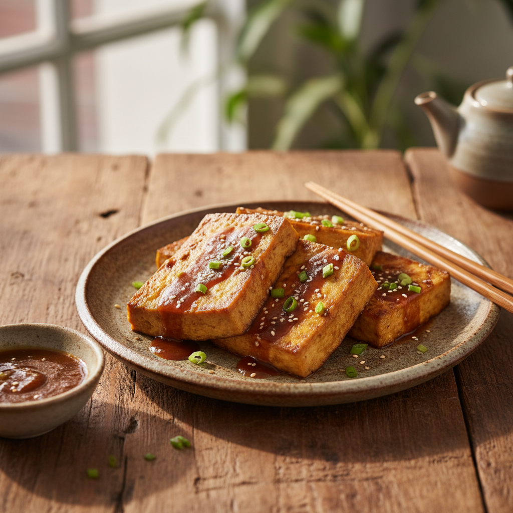 Japanese Miso-Glazed Tofu Steaks