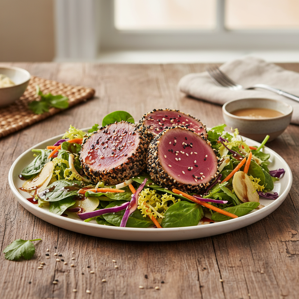 Seared Sesame Ahi Tuna Salad