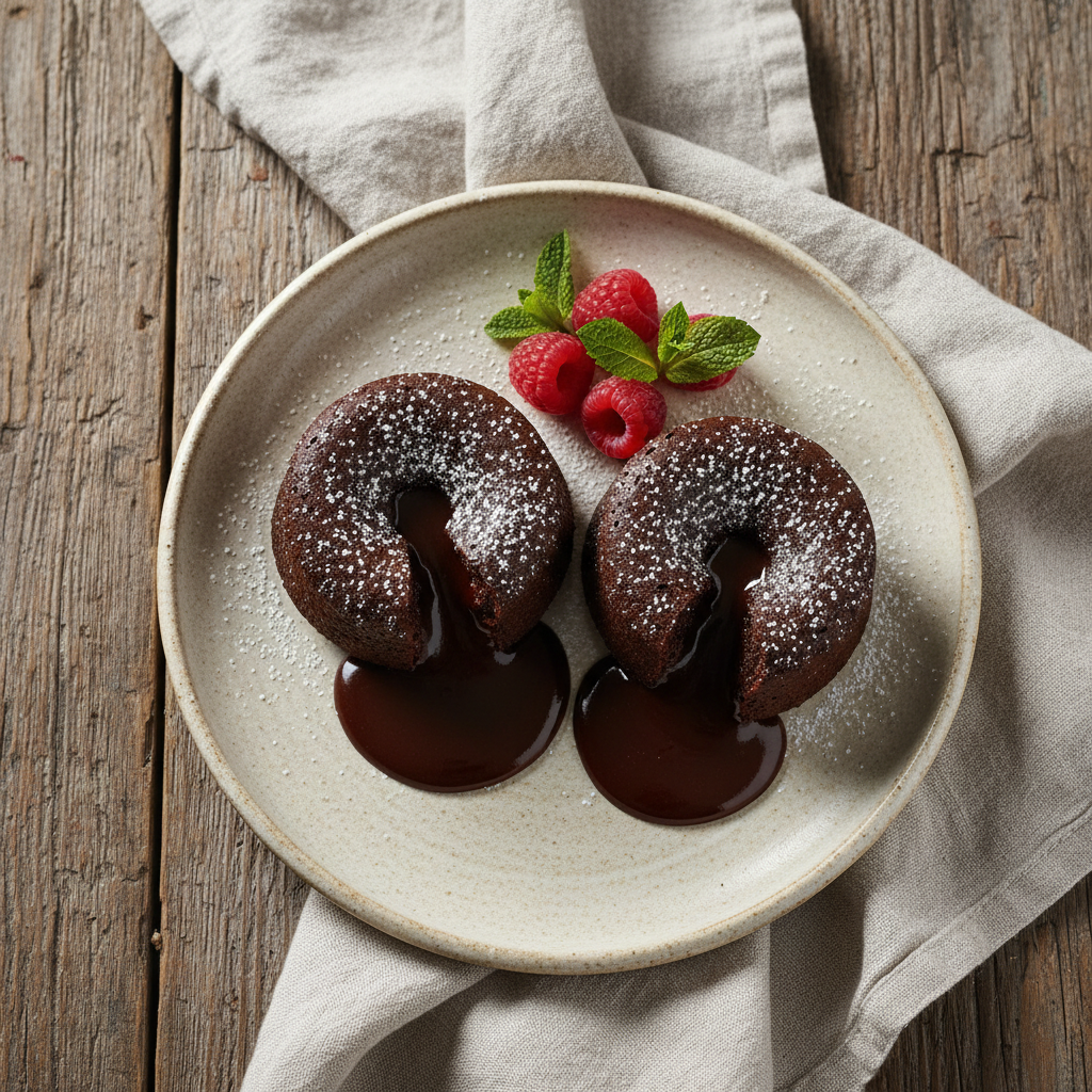 Molten Belgian Chocolate Lava Cakes