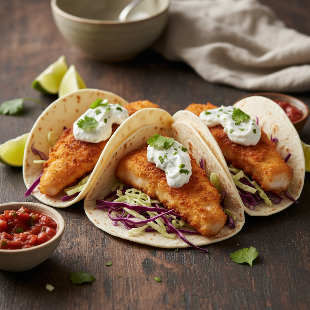 Crispy Baja Fish Tacos